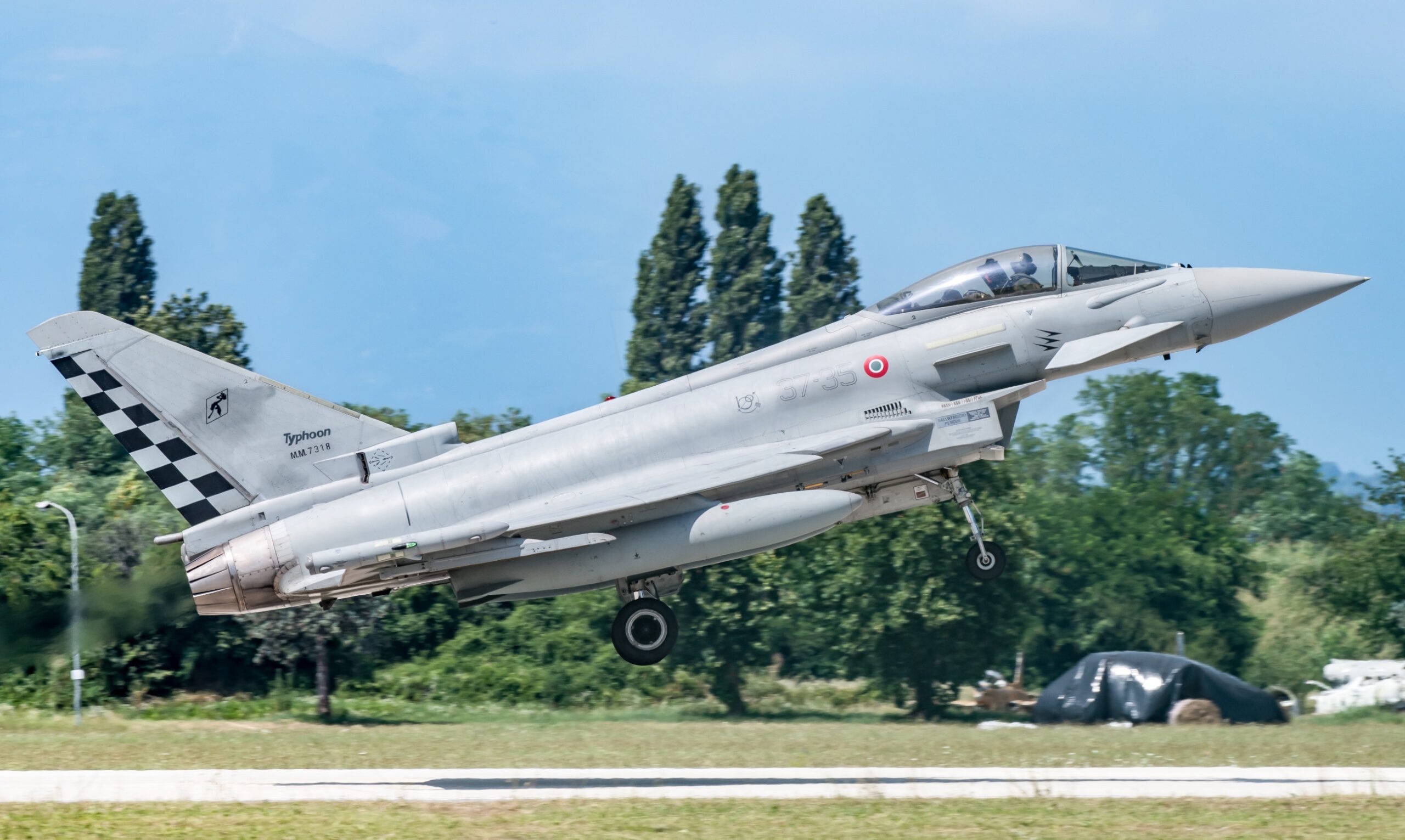 MM7318/37-35 F-2000A 18°Gr/37°St Aeroporto Militare "Vittorio Bragadin” - Treviso-Istrana 21/07/2024 Foto: Graziano Fantin