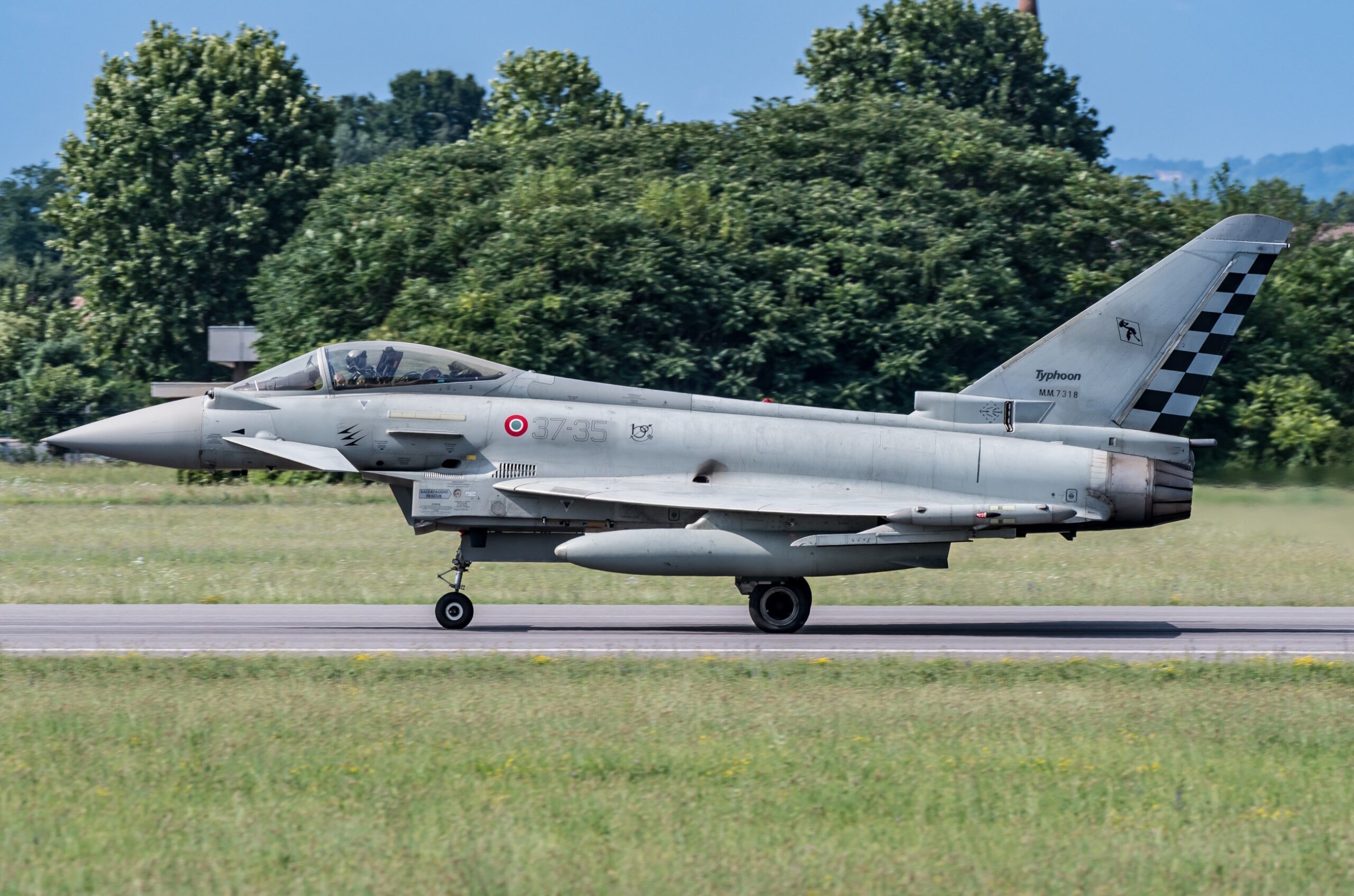 MM7318/37-35 F-2000A 18°Gr/37°St Aeroporto Militare "Vittorio Bragadin” - Treviso-Istrana 21/07/2024 Foto: Graziano Fantin