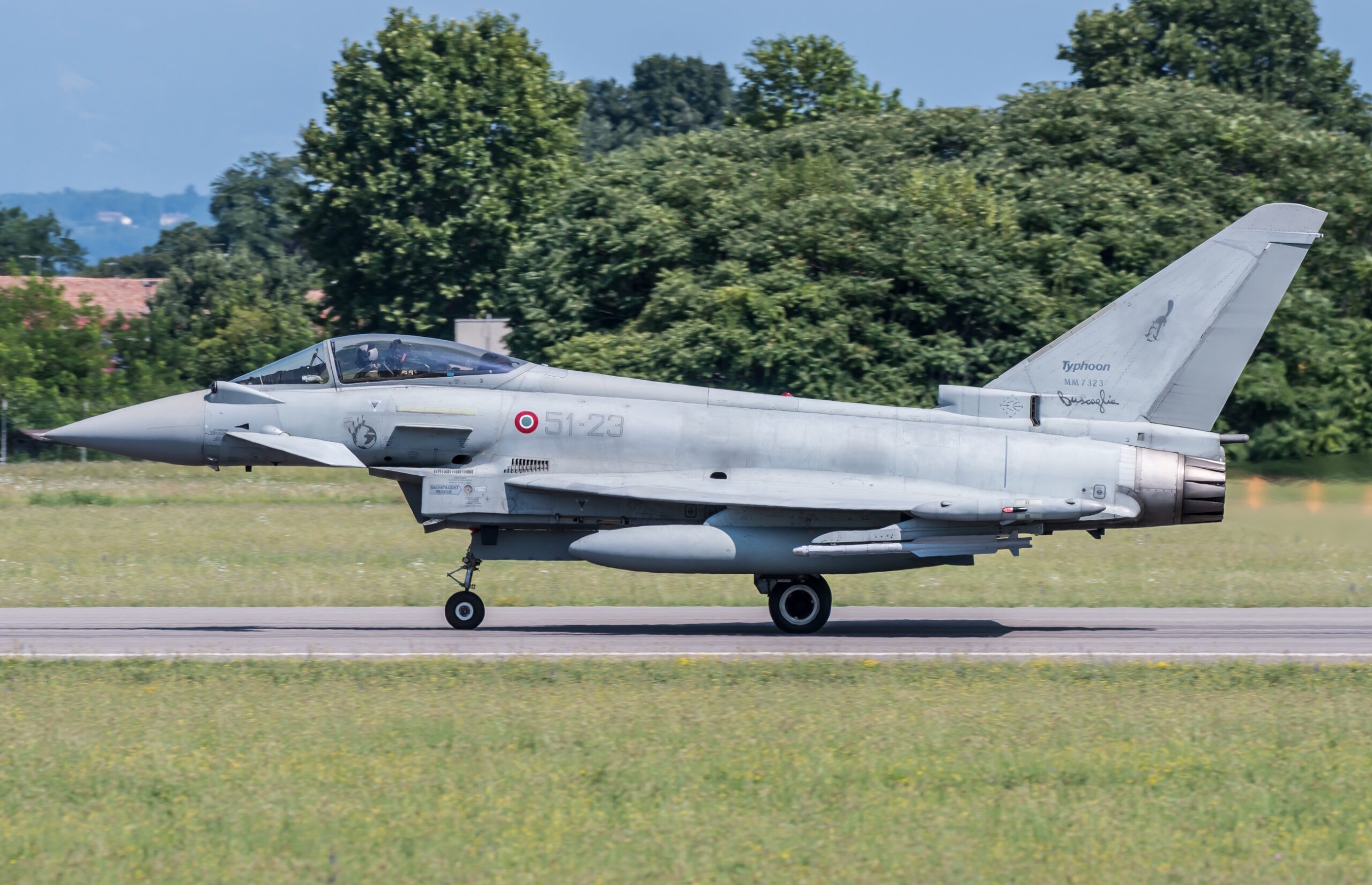 MM7323/51-23 F-2000A 132°Gr/51°St Aeroporto Militare "Vittorio Bragadin” - Treviso-Istrana 21/07/2024 Foto: Graziano Fantin