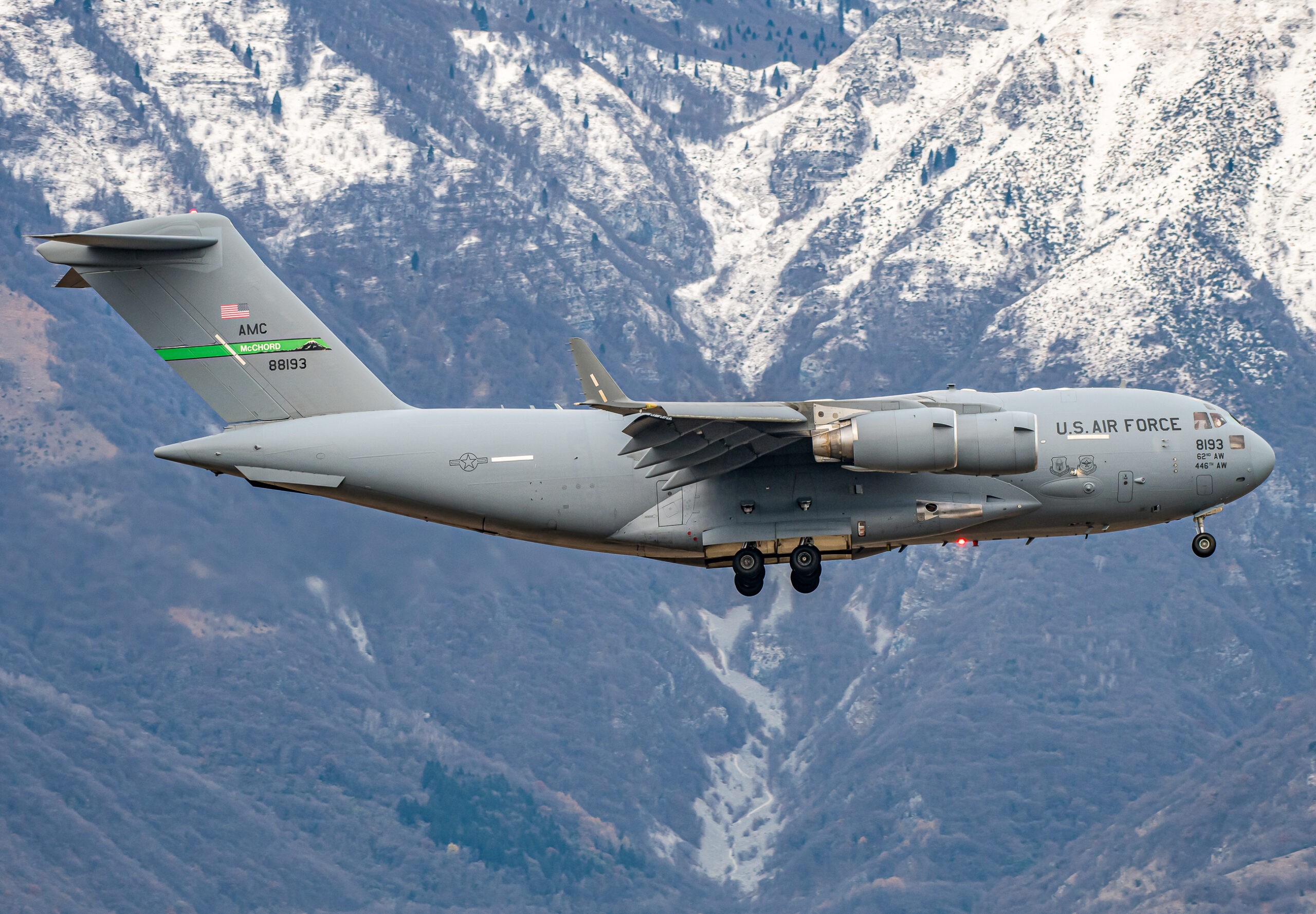 08-8193 C17A USAF 62nd AW Aeroporto Militare "Pagliano e Gori” Aviano 09/12/2024 Graziano Fantin