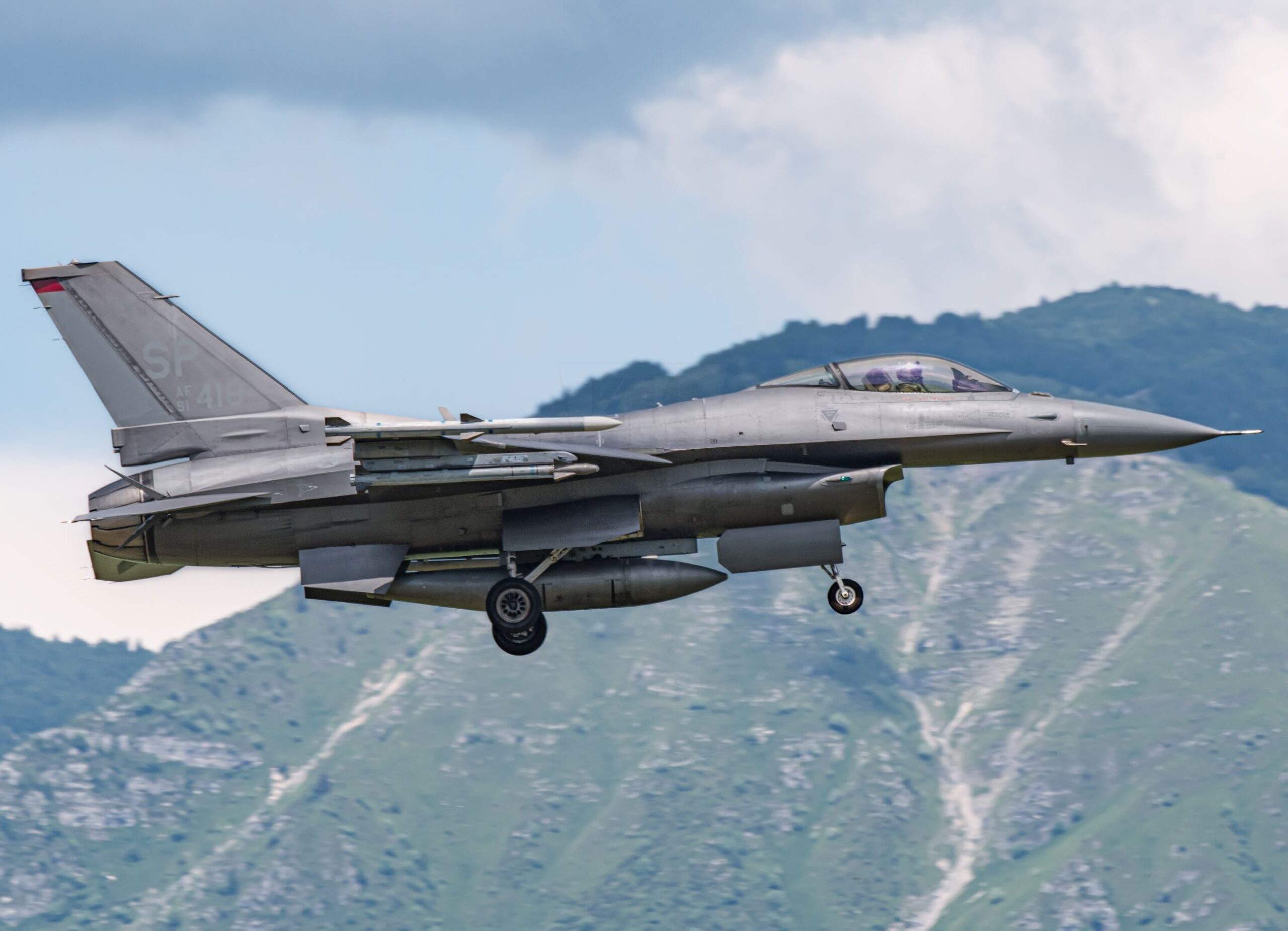 91-0418/SP F-16CM-50CF USAF 480th FS/52nd FW Aviano 16/06/2025 Graziano Fantin