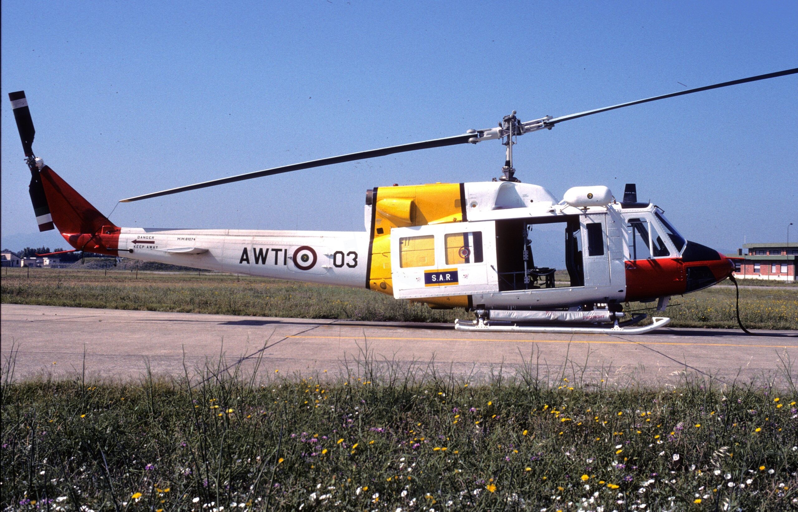 MM81074/AWTI-03 AB-212 670°Sq Coll Decimomannu 08/09/1994 Egidio Ferrighi
